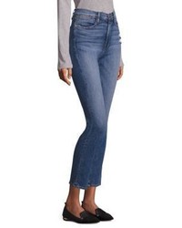 Frame Le High Distressed Straight Leg Jeans
