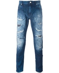 Love Moschino Ripped Slim Fit Jeans
