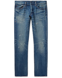 Simon Miller M001 Slim Fit Distressed Denim Jeans