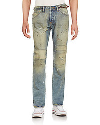 Cult of Individuality Mason Distressed Straight Leg Jeans