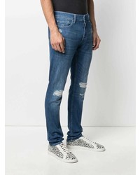 7 For All Mankind Mid Rise Distressed Jeans