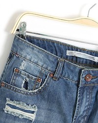 ChicNova Mid Rise Waist Washed And Ripped Jeans