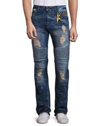 Robin's Jeans New Cargo Distressed Straight Leg Jeans