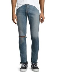 Ovadia & Sons Os 1 Slim Distressed Jeans Light Wash Indigo