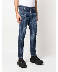 DSQUARED2 Paint Splatter Skinny Jeans