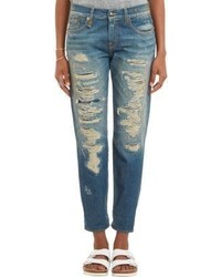 R 13 R13 Relaxed Skinny Jeans Blue