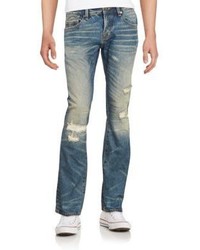 Cult of Individuality Rebel Distressed Straight Leg Jeans