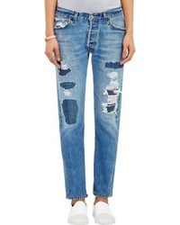 Redone Relaxed Straight Jeans Blue