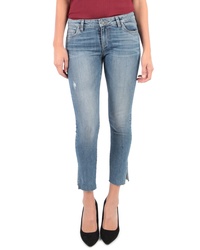 KUT from the Kloth Reese Side Slit Ankle Straight Leg Jeans