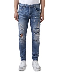 River Island Relaxed Rip Skinny Jeans