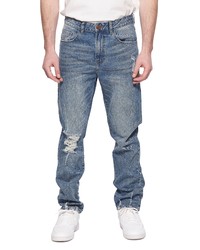 ELEVENPARIS Relaxed Straight Leg Jeans In Medium Blue Vintage Wash At Nordstrom