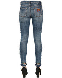 Dolce & Gabbana Ripped Cotton Denim Jeans