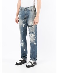 Dolce & Gabbana Ripped Detail Jeans