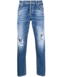 Dondup Ripped Detailing Slim Fit Jeans