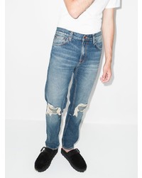 Nudie Jeans Ripped Finish Straight Leg Jeans