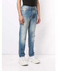 Marcelo Burlon County of Milan Ripped Regular Fit Denim Jeans