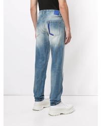 Marcelo Burlon County of Milan Ripped Regular Fit Denim Jeans