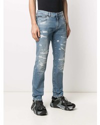 Dolce & Gabbana Ripped Straight Leg Jeans