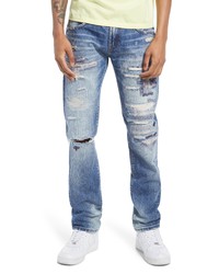 Cult of Individuality Rocker Distressed Slim Fit Jeans