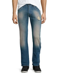 Diesel Safado 0854v Distressed Denim Jeans Medium Blue