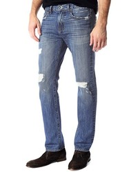 Seven For All Mankind 7 For All Mankind Straight Fit Clean Pocket Rebellious Distressed Modern Straight Leg