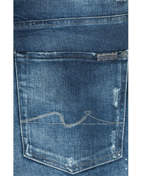 7 For All Mankind Seven For All Mankind Distressed Straight Leg Jeans