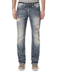 Buffalo David Bitton Six X Distressed Slim Fit Jeans