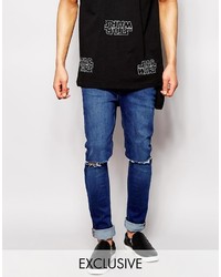 Hype Skinny Jeans With Ripped Knees