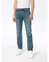 Givenchy Slim Fit Destroyed Denim Jeans
