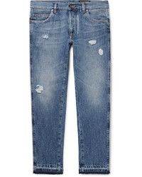 Dolce & Gabbana Slim Fit Distressed Denim Jeans