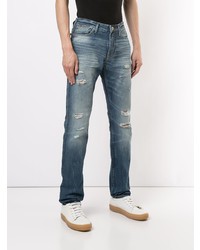 Emporio Armani Slim Fit Distressed Jeans