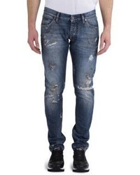 Dolce & Gabbana Slim Fit Distressed Jeans