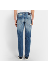 Alexander McQueen Slim Fit Washed Selvedge Denim Jeans