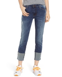 SWAT FAME Sts Blue Lucia Cuffed Straight Leg Jeans
