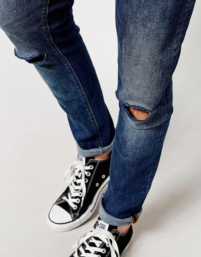 Asos Super Skinny Jeans With Rips 56 Asos Lookastic 