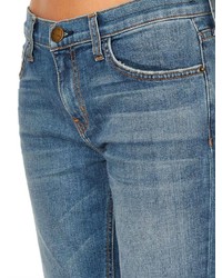Current/Elliott The Cropped Low Rise Straight Leg Jeans