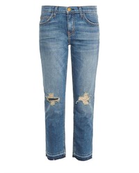 Current/Elliott The Cropped Low Rise Straight Leg Jeans