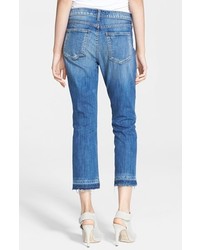 Current/Elliott The Cropped Straight Let Out Hem Jeans