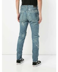 Monkey Time Time Distressed Slim Fit Jeans