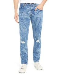 Levi's X Justin Timberlake 501 Distressed Slim Taper Jeans