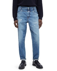 Closed X Lent Relaxed Tapered Leg Organic Cotton Jeans In Mid Blue At Nordstrom
