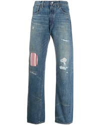 Junya Watanabe MAN X Levis Mid Rise Striped Panel Jeans