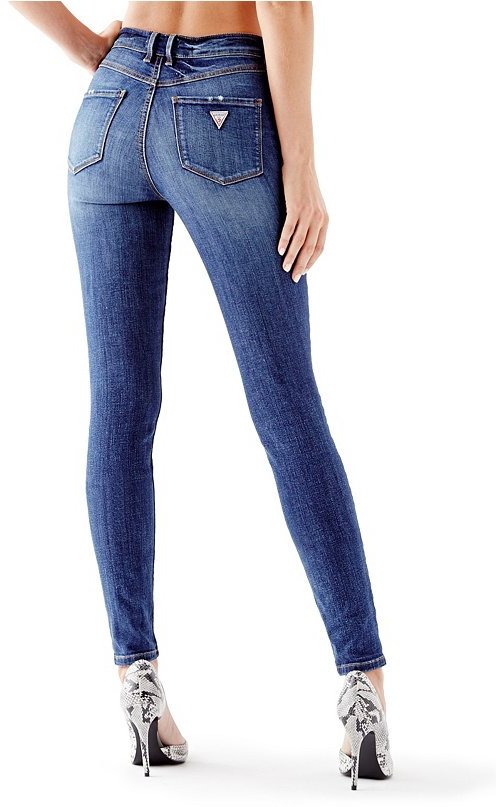 GUESS 1981 High Rise Skinny In Ace High $98 | GUESS | Lookastic