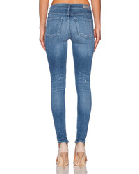 A Gold E Agolde Sophie High Rise Skinny