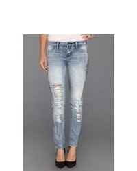 Blank NYC The Spray On Ripped Skinny Wside Embellisht In Minor Threat Jeans