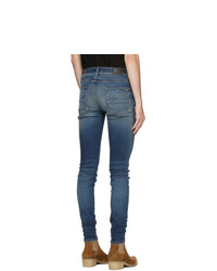 Amiri Blue Denim Stack Jeans