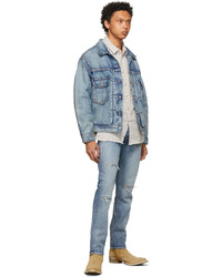 Levi's Made & Crafted Blue Embroidered 511 Jeans