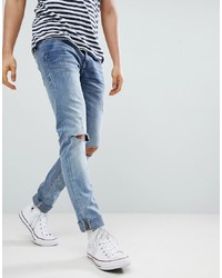 BLEND Cirrus Distressed Ripped Skinny Jeans