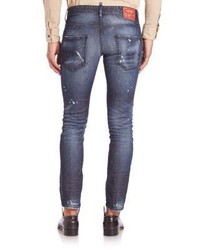DSQUARED2 Clet Distressed Skinny Jeans