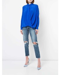 Moussy Vintage Cropped Ripped Knee Jeans